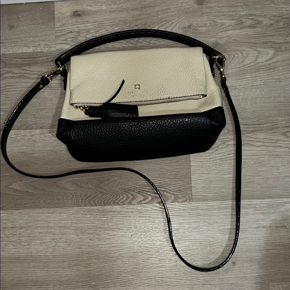 Kate Spade Two-Tone Black and Cream Crossbody Bag
